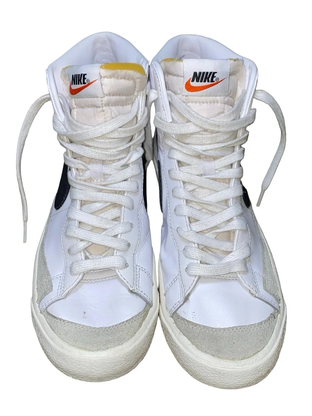 Nike Blazer Mid '77 Vintage White Black Mens Size 8.5 BQ6806-100 High Top